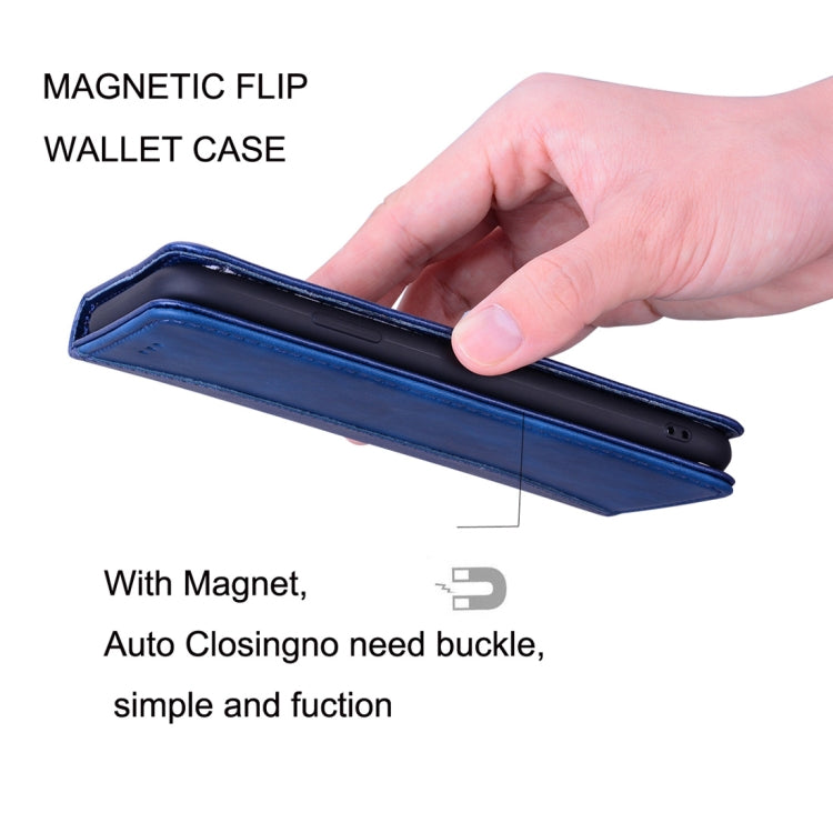 For Xiaomi Redmi 7A Business Stitching Horizontal Flip Leather Case with Double Folding & Bracket & Card Slots & Photo Frame & Wallet