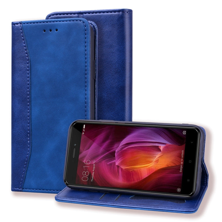 For Xiaomi Redmi Note 4 / Note 4 X Business Stitching Horizontal Flip Leather Case with Double Folding & Bracket & Card Slots & Photo Frame & Wallet