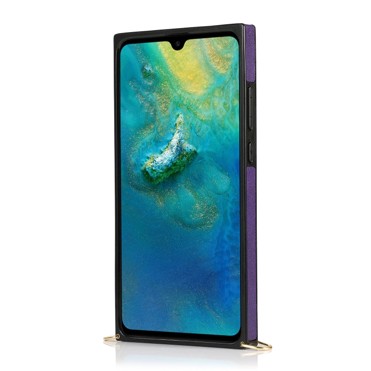 For Huawei Mate 20 Wrist Strap PU+TPU Shockproof Protective Case with Crossbody Lanyard & Holder & Card Slot