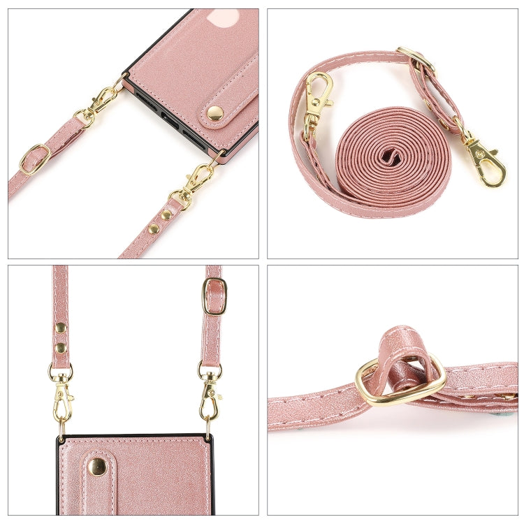 For Huawei P30 Wrist Strap PU+TPU Shockproof Protective Case with Crossbody Lanyard & Holder & Card Slot