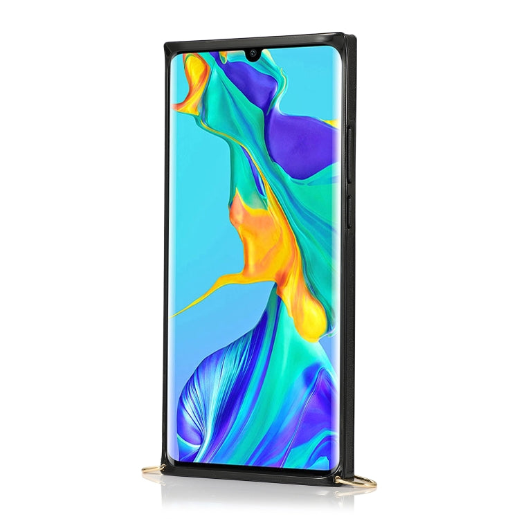 For Huawei P30 Pro Wrist Strap PU+TPU Shockproof Protective Case with Crossbody Lanyard & Holder & Card Slot