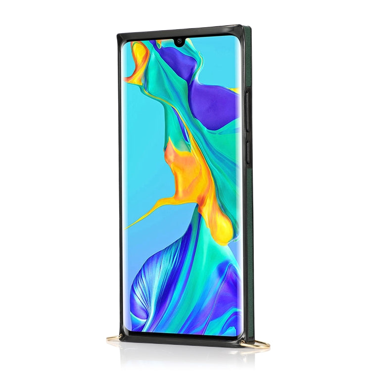 For Huawei P30 Pro Wrist Strap PU+TPU Shockproof Protective Case with Crossbody Lanyard & Holder & Card Slot