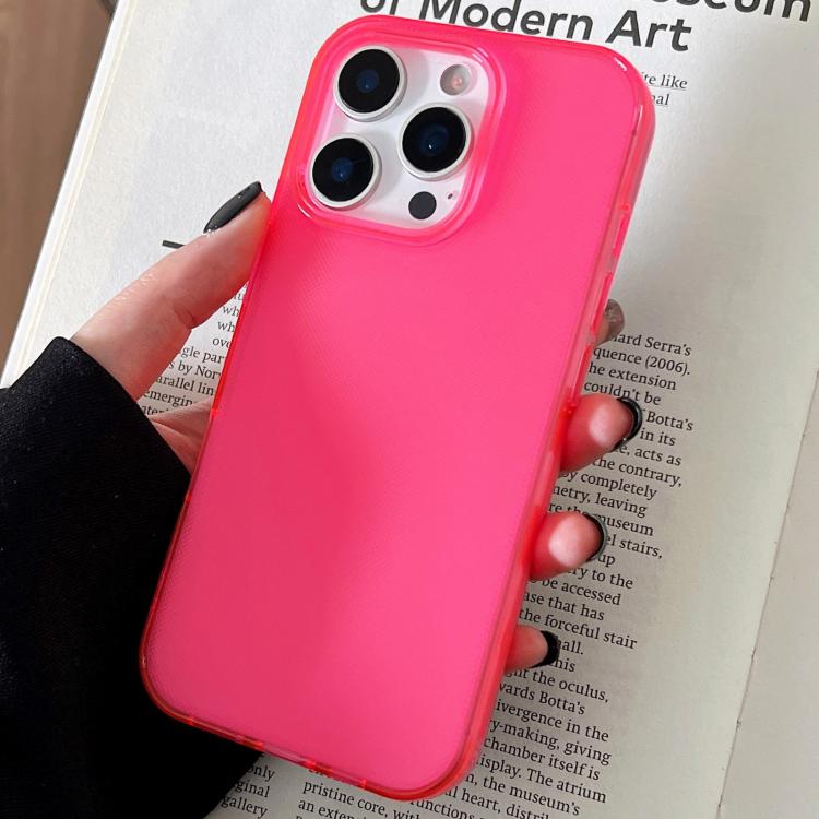 For iPhone 15 Pro Max Transparent Comfortable Frosted TPU Phone Case