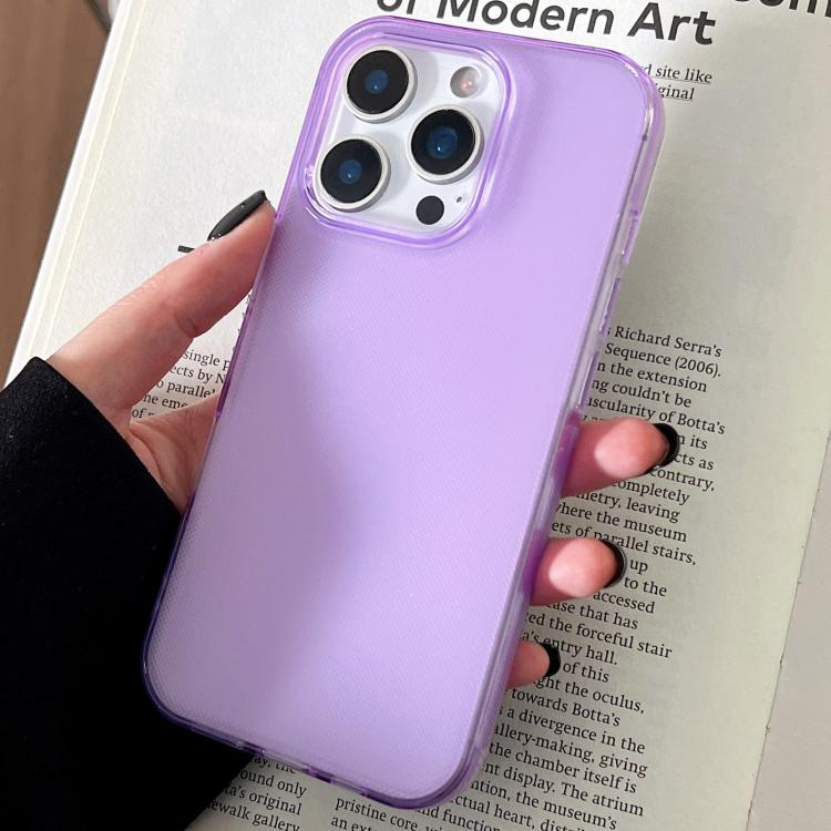 For iPhone 15 Pro Transparent Comfortable Frosted TPU Phone Case