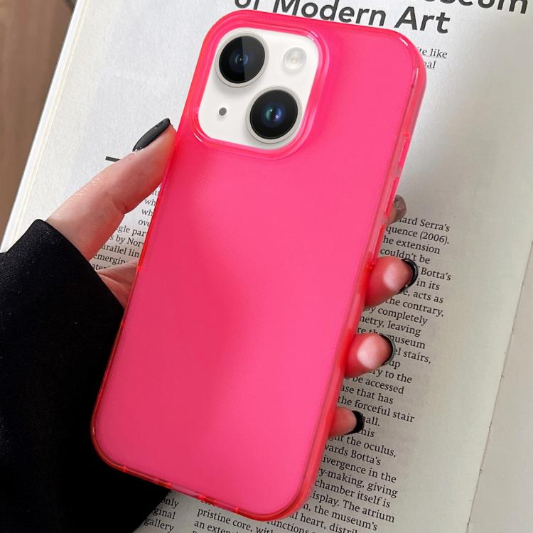 For iPhone 14 Transparent Comfortable Frosted TPU Phone Case