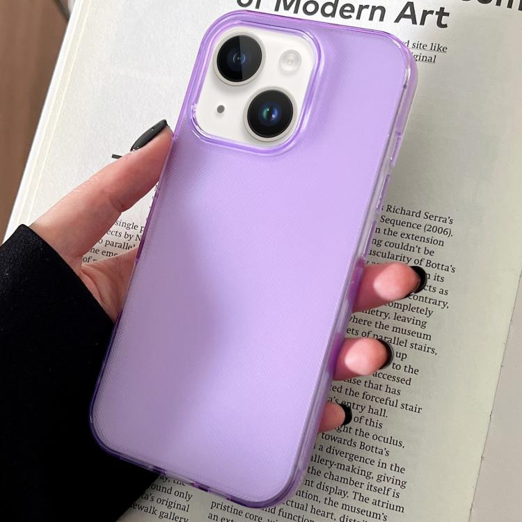 For iPhone 14 Transparent Comfortable Frosted TPU Phone Case