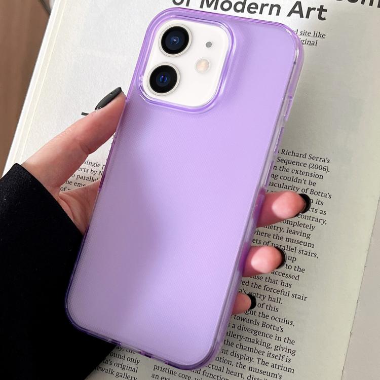 For iPhone 12 mini Transparent Comfortable Frosted TPU Phone Case