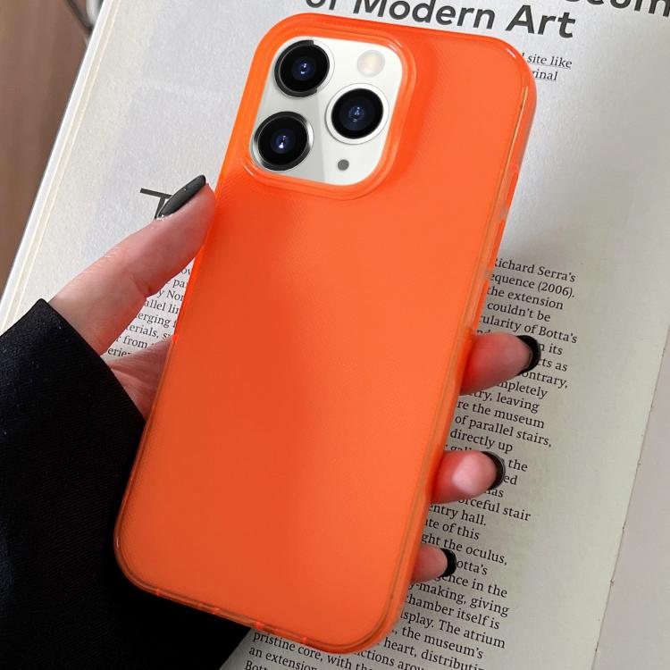 For iPhone 11 Pro Max Transparent Comfortable Frosted TPU Phone Case