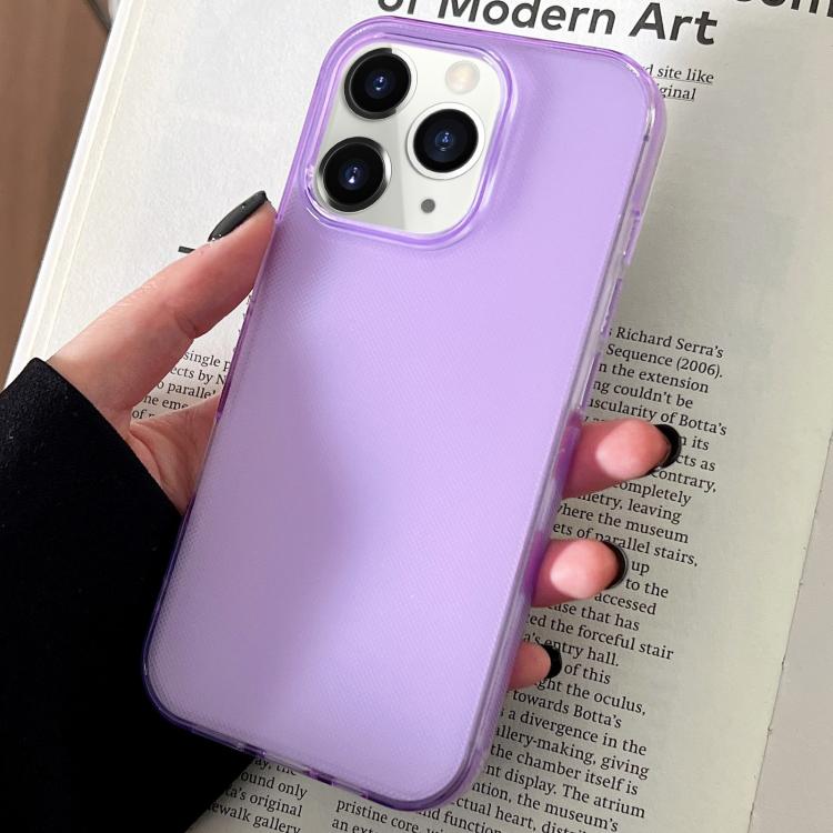 For iPhone 11 Pro Max Transparent Comfortable Frosted TPU Phone Case