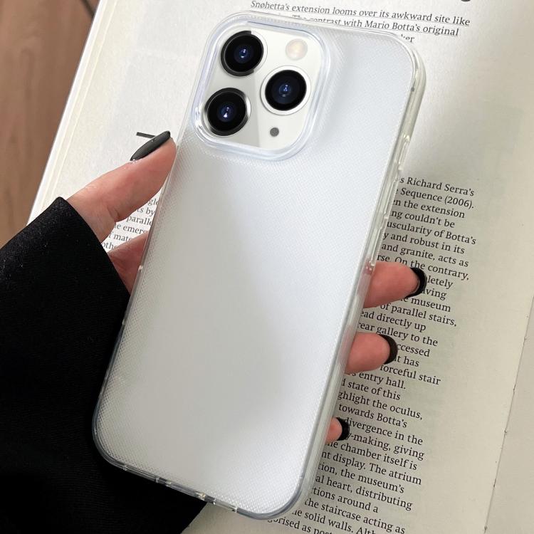 For iPhone 11 Pro Max Transparent Comfortable Frosted TPU Phone Case