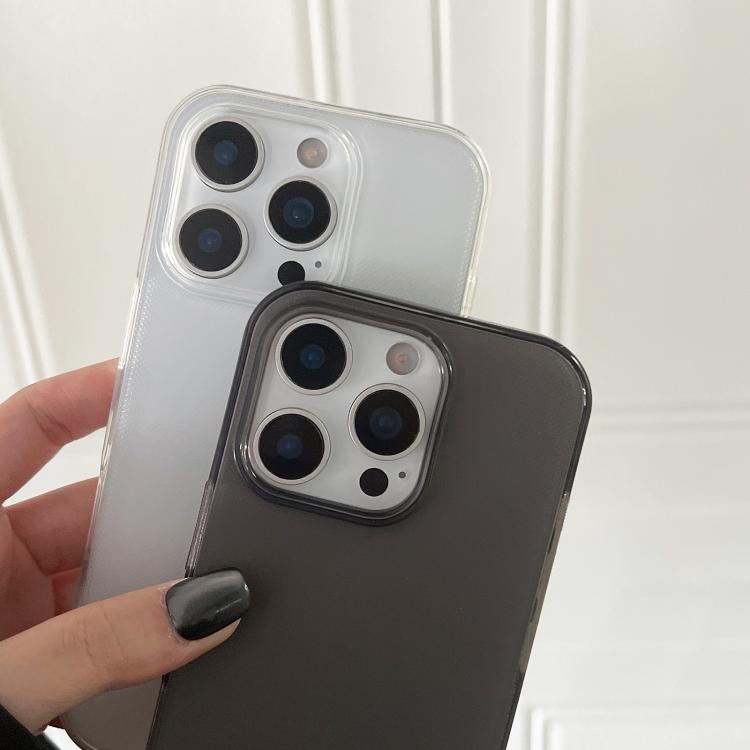 For iPhone 15 Pro Max Transparent Comfortable Frosted TPU Phone Case