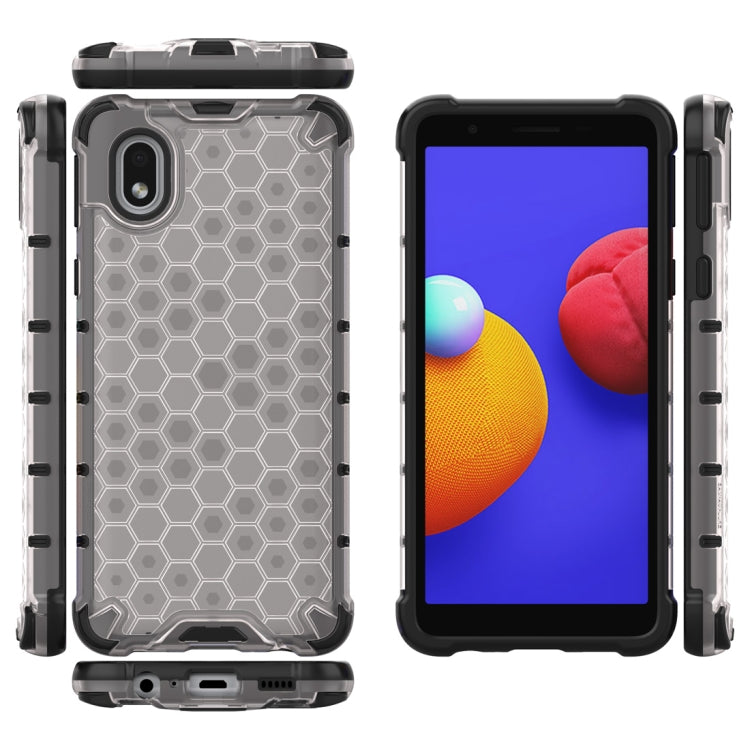 For Samsung Galaxy A01 Core Shockproof Honeycomb PC + TPU Protective Case