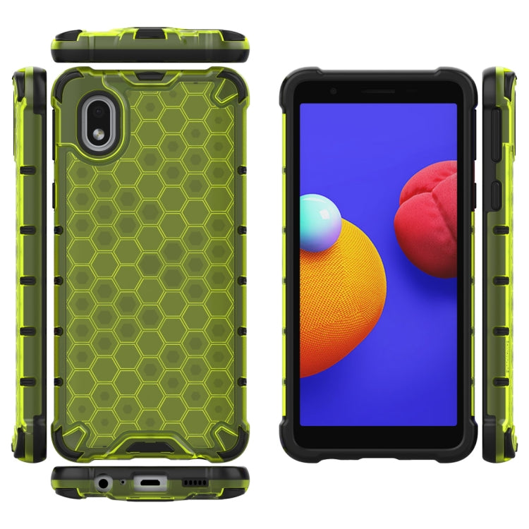 For Samsung Galaxy A01 Core Shockproof Honeycomb PC + TPU Protective Case