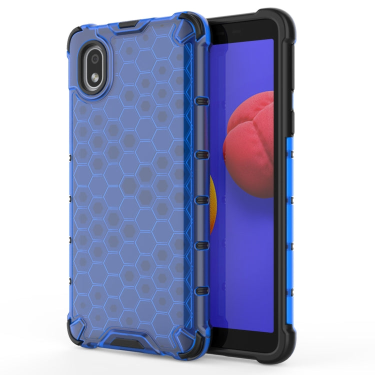 For Samsung Galaxy A01 Core Shockproof Honeycomb PC + TPU Protective Case