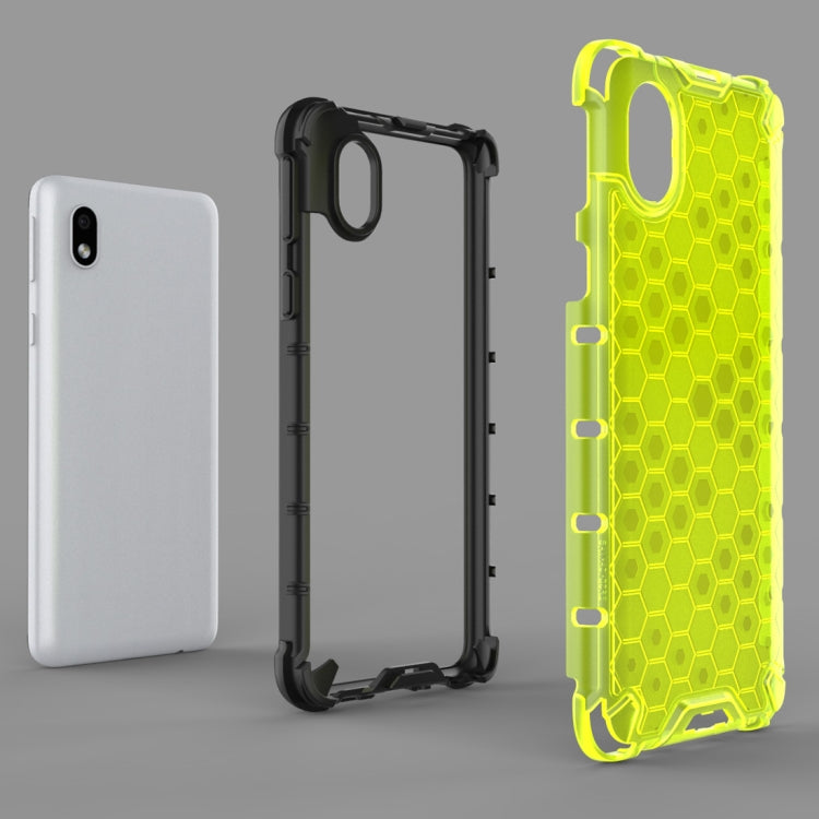For Samsung Galaxy A01 Core Shockproof Honeycomb PC + TPU Protective Case