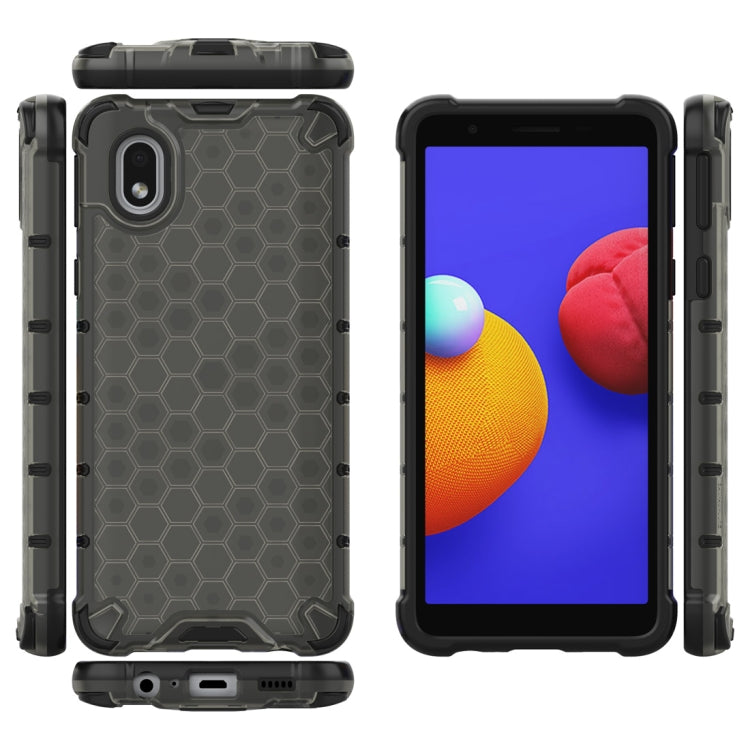 For Samsung Galaxy A01 Core Shockproof Honeycomb PC + TPU Protective Case