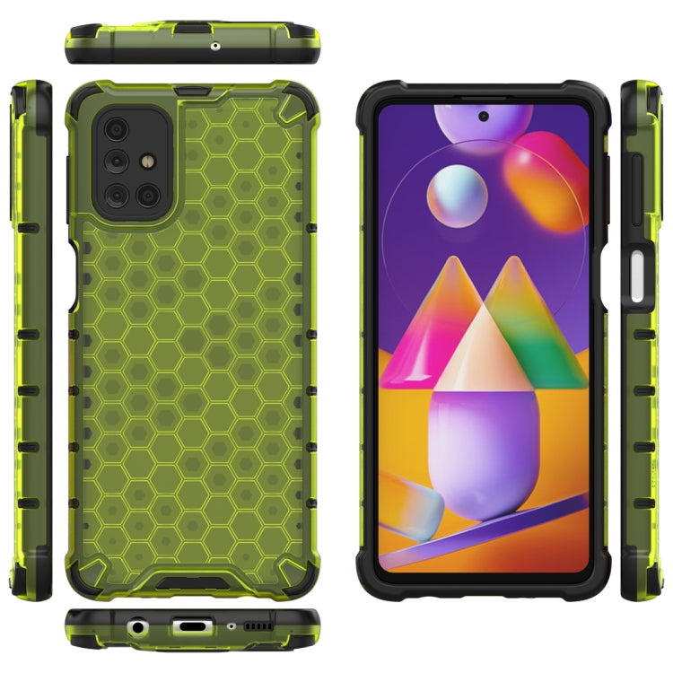 For Samsung Galaxy M31s Shockproof Honeycomb PC + TPU Protective Case