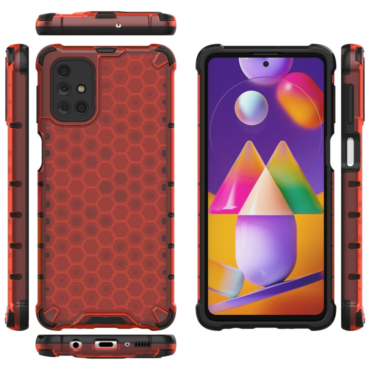 For Samsung Galaxy M31s Shockproof Honeycomb PC + TPU Protective Case