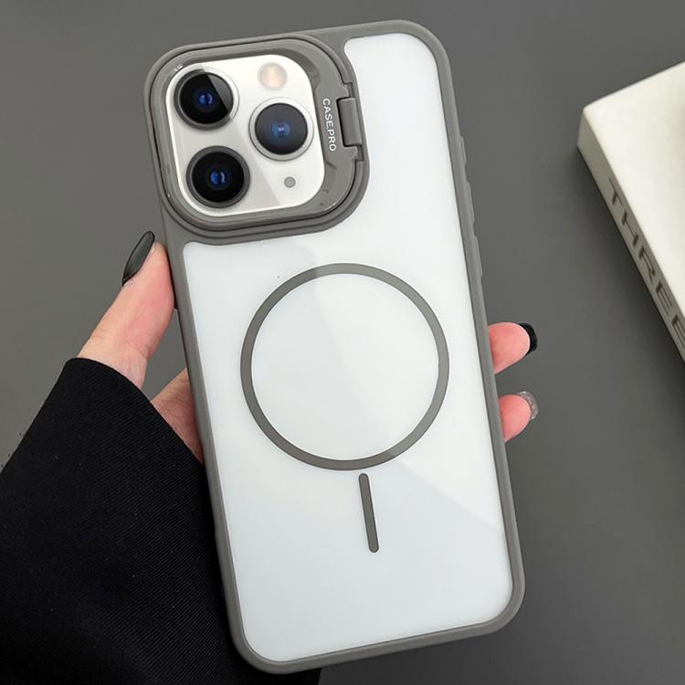 For iPhone 11 Pro Max PC Lens Holder MagSafe Magnetic Phone Case