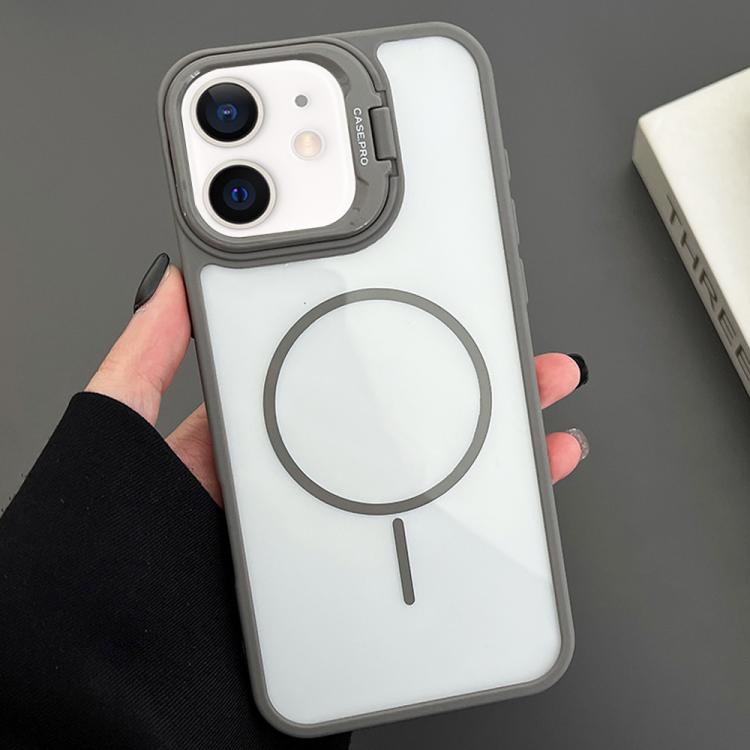 For iPhone 11 PC Lens Holder MagSafe Magnetic Phone Case