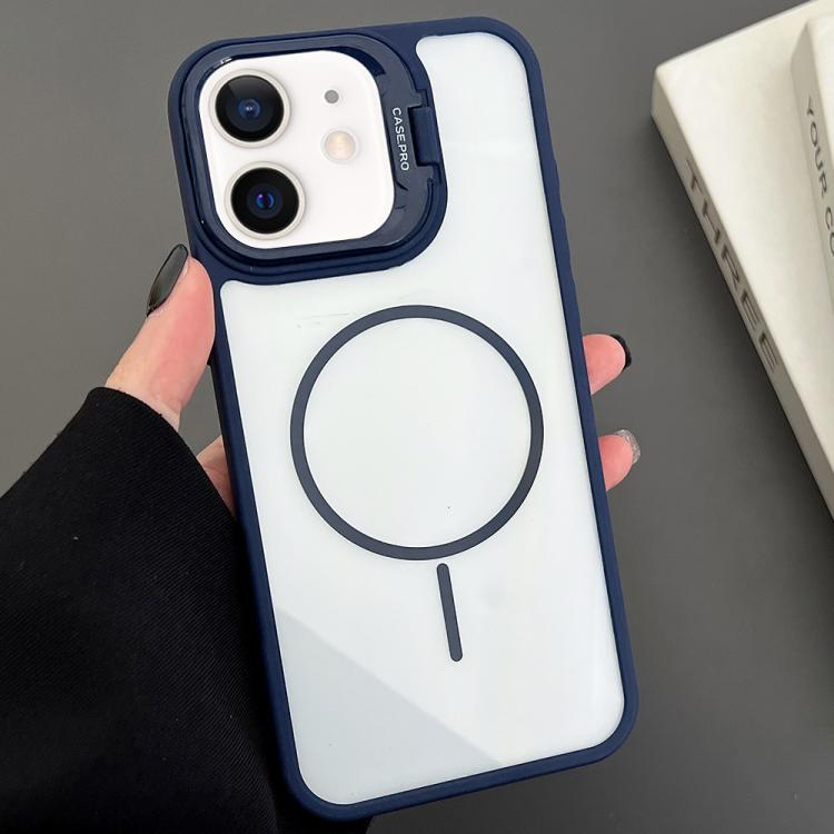 For iPhone 11 PC Lens Holder MagSafe Magnetic Phone Case