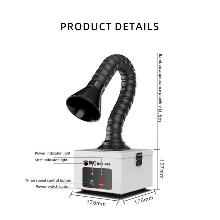 BEST BST-496 Small Smoke Purifying and Exhausting Machine, Plug:US Plug