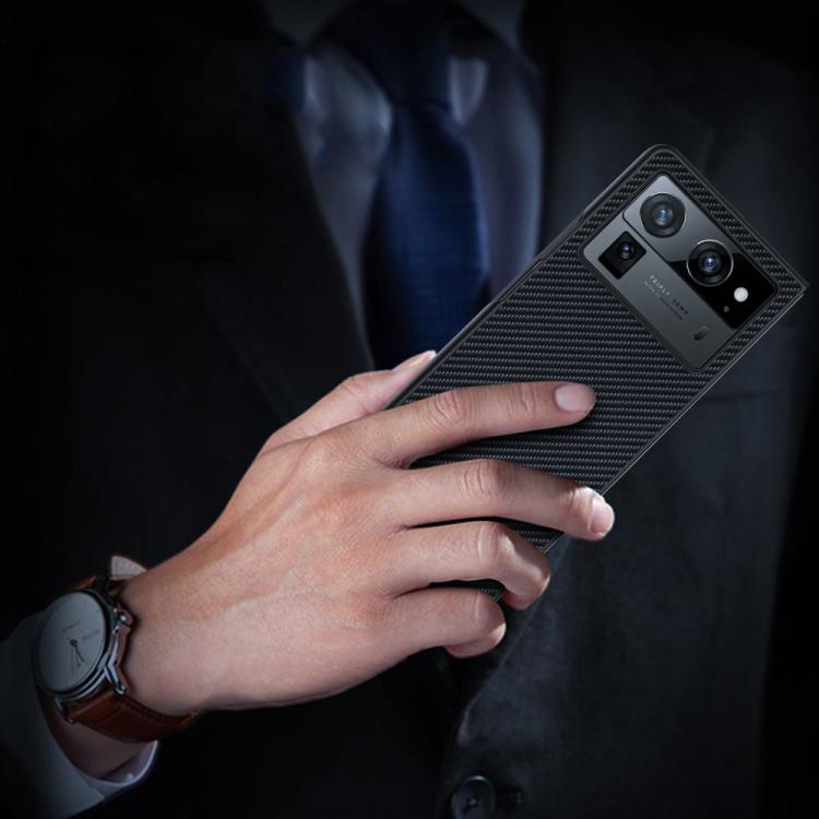 For Tecno Phantom V Fold2 Ultra-thin Carbon Fiber Texture Printing Phone Case