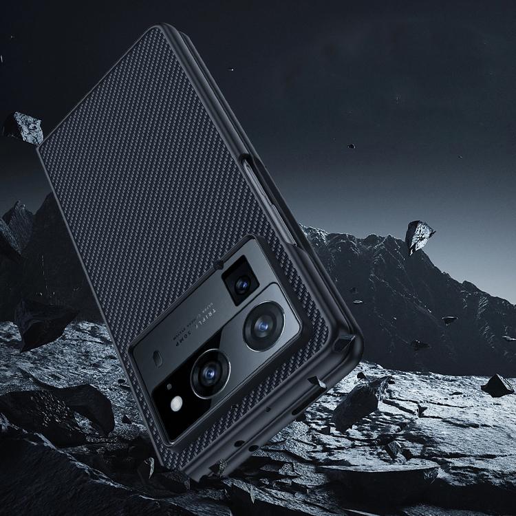 For Tecno Phantom V Fold2 Ultra-thin Carbon Fiber Texture Printing Phone Case