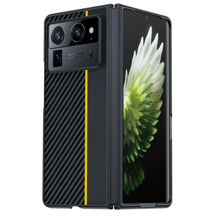 For Tecno Phantom V Fold2 Ultra-thin Carbon Fiber Texture Printing Phone Case