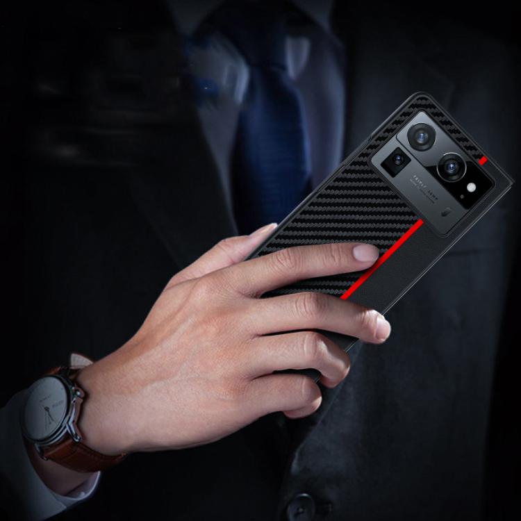 For Tecno Phantom V Fold2 Ultra-thin Carbon Fiber Texture Printing Phone Case