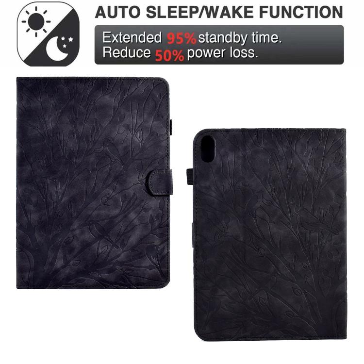 For Xiaomi Redmi Pad 2 Fortune Tree Embossed Leather Smart Tablet Case