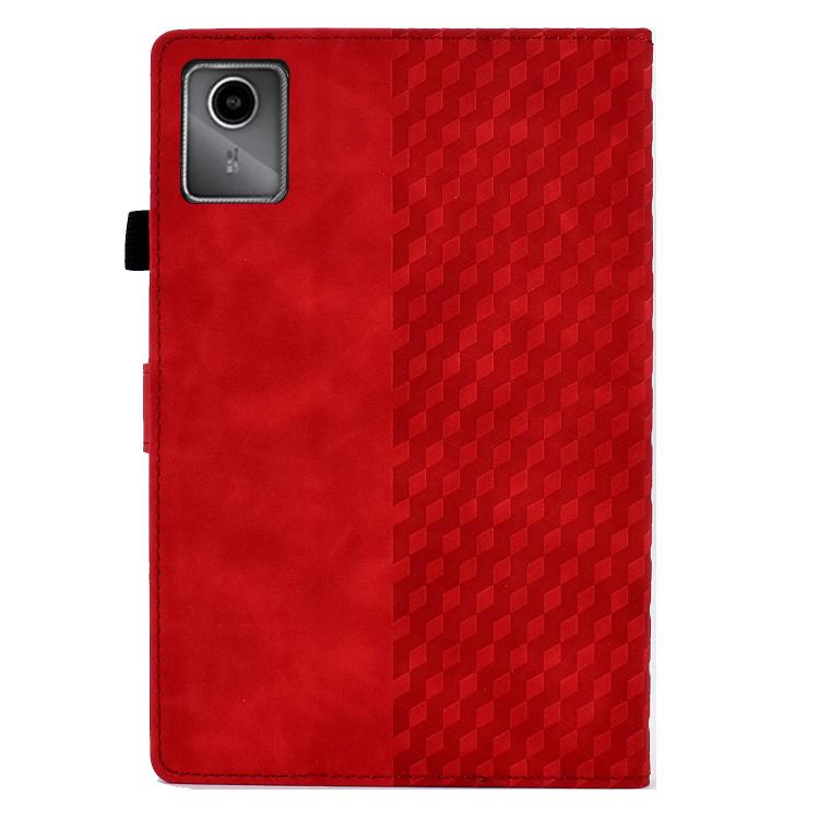 For Lenovo Xiaoxin Pad 11 2025 Rhombus Embossed Leather Smart Tablet Case