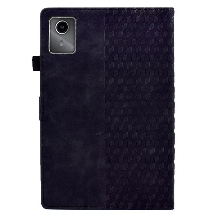 For Lenovo Xiaoxin Pad 11 2025 Rhombus Embossed Leather Smart Tablet Case