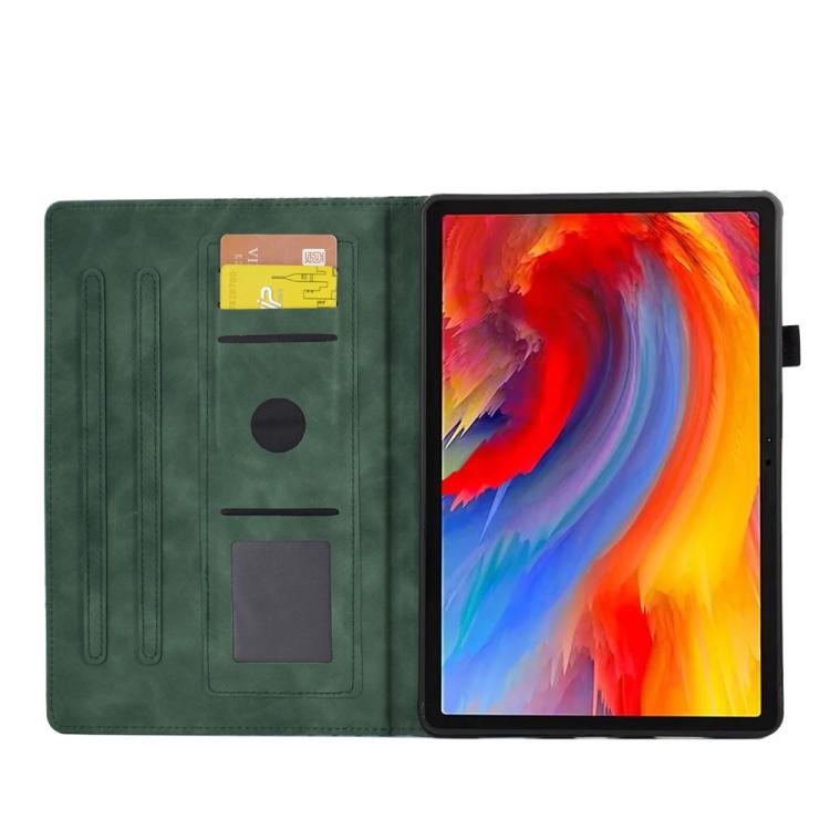 For Lenovo Xiaoxin Pad 12.1 2025 Rhombus Embossed Leather Smart Tablet Case