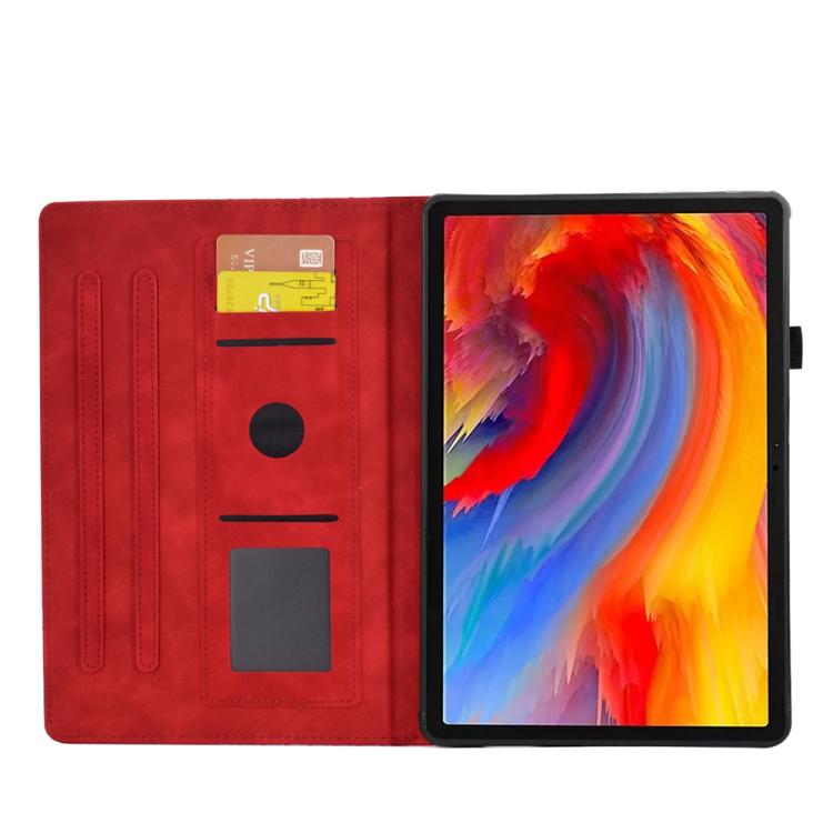 For Lenovo Xiaoxin Pad 12.1 2025 Rhombus Embossed Leather Smart Tablet Case