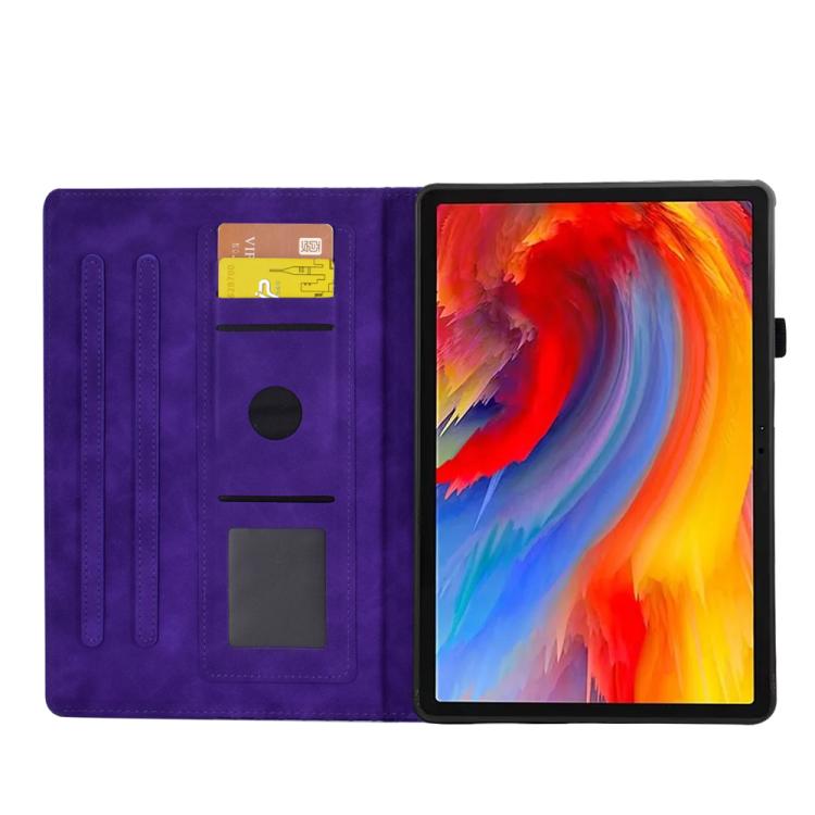 For Lenovo Xiaoxin Pad 12.1 2025 Rhombus Embossed Leather Smart Tablet Case