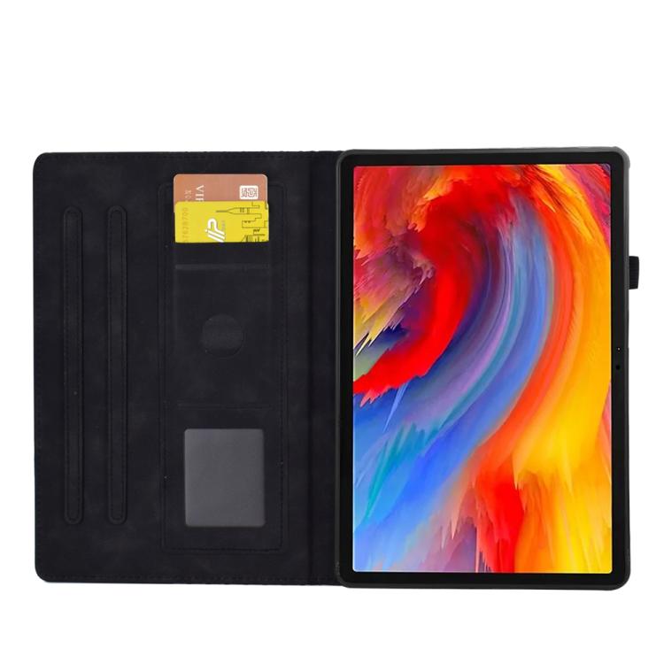 For Lenovo Xiaoxin Pad 12.1 2025 Rhombus Embossed Leather Smart Tablet Case