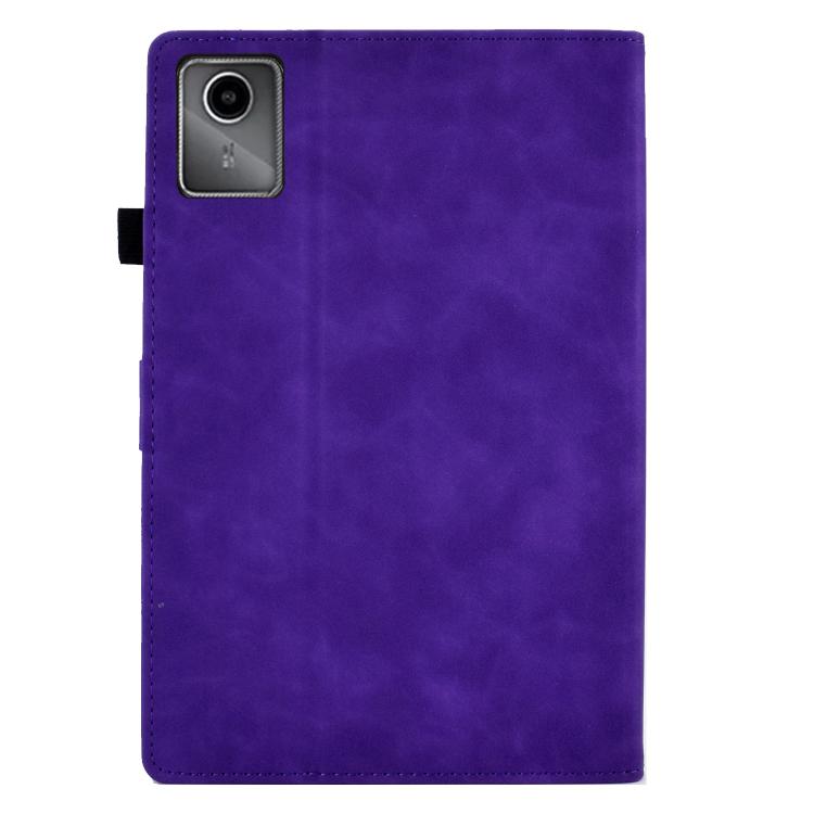 For Lenovo Xiaoxin Pad 11 2025 Peony Butterfly Embossed Leather Smart Tablet Case