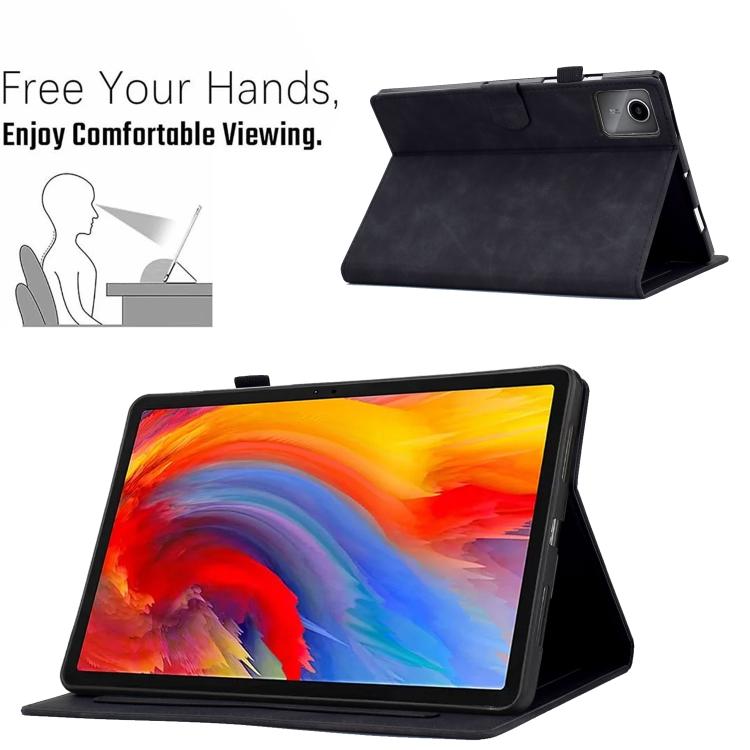 For Lenovo Xiaoxin Pad 11 2025 Peony Butterfly Embossed Leather Smart Tablet Case