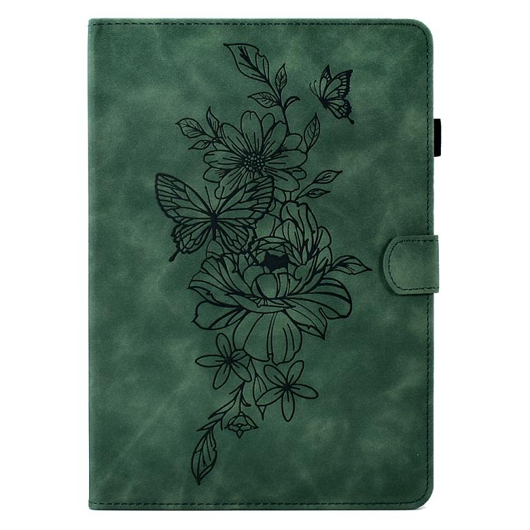 For Lenovo Xiaoxin Pad 12.1 2025 Peony Butterfly Embossed Leather Smart Tablet Case