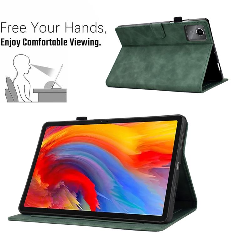 For Lenovo Xiaoxin Pad 12.1 2025 Peony Butterfly Embossed Leather Smart Tablet Case