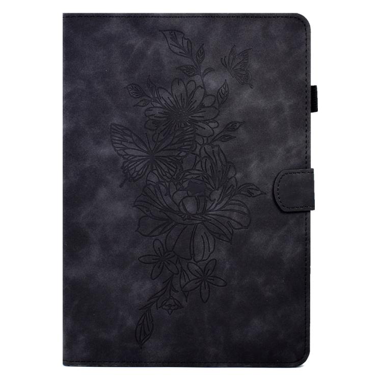 For Lenovo Xiaoxin Pad 12.1 2025 Peony Butterfly Embossed Leather Smart Tablet Case