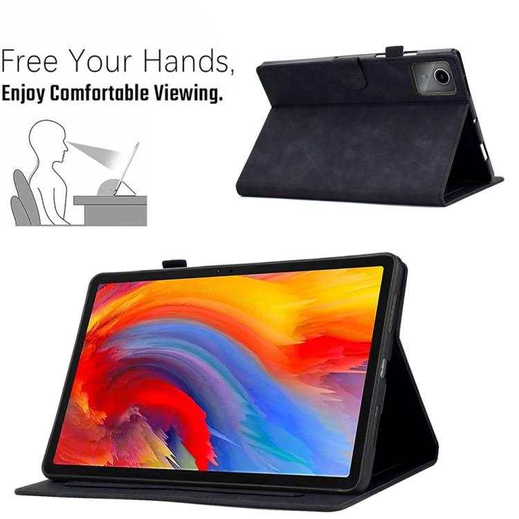 For Lenovo Xiaoxin Pad 12.1 2025 Peony Butterfly Embossed Leather Smart Tablet Case