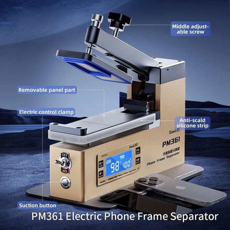 Qianli PM361 Electric Mobile Phone Disassembly Frame Back Cover Separator, Plug:EU Plug