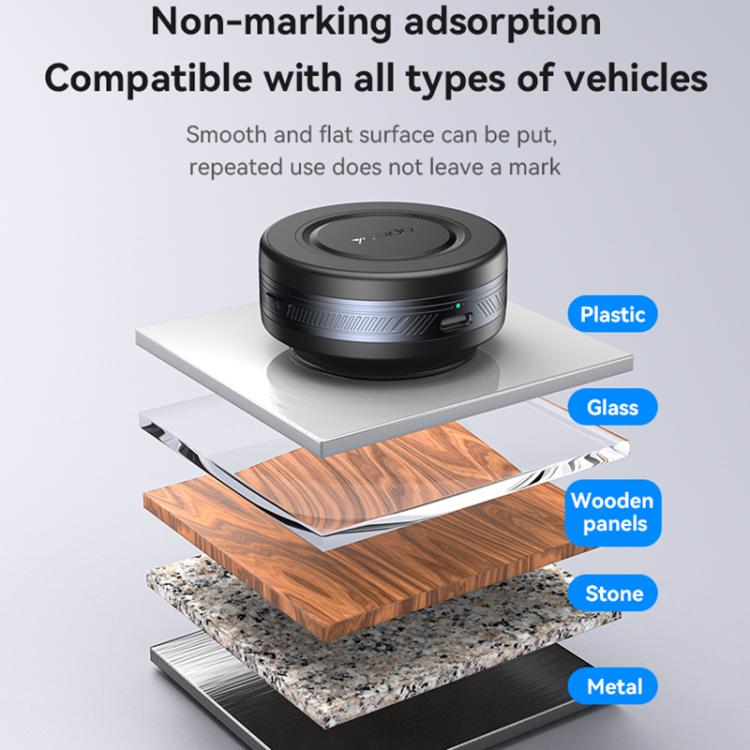 Yesido C223 Electric Vacuum Suction Cup MagSafe Car Mount - Black