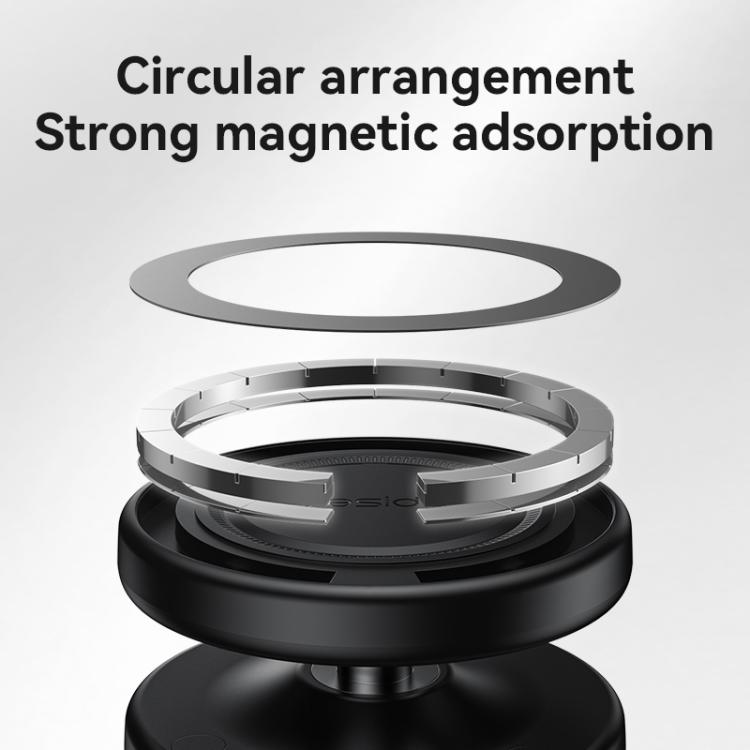Yesido C224 Electric Vacuum Suction Cup MagSafe Car Mount with 360 Degree Rotating Base - Black