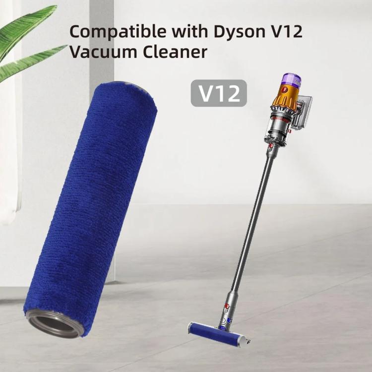 Vacuum Cleaner Cleaning Soft Velvet Roller Brush For Dyson V12 - Blue