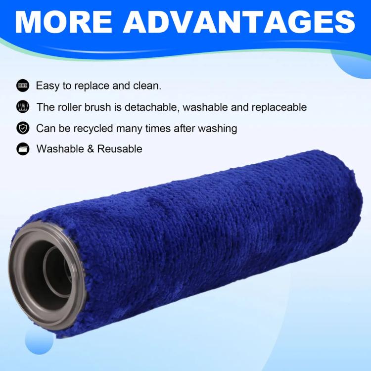 Vacuum Cleaner Cleaning Soft Velvet Roller Brush For Dyson V12 - Blue