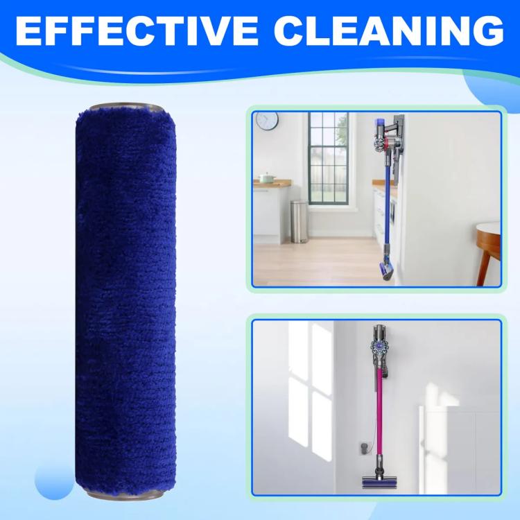 Vacuum Cleaner Cleaning Soft Velvet Roller Brush For Dyson V12 - Blue