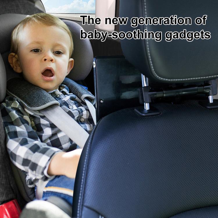 ZY-TZ04P Car Headrest Phone & Tablet Holder - Black